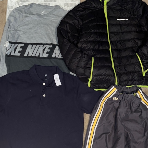 Puma T-Shirt, Nike Sweatshirt, Eddie bower and gap Pants Set boys size M-L LOT - Picture 10 of 11